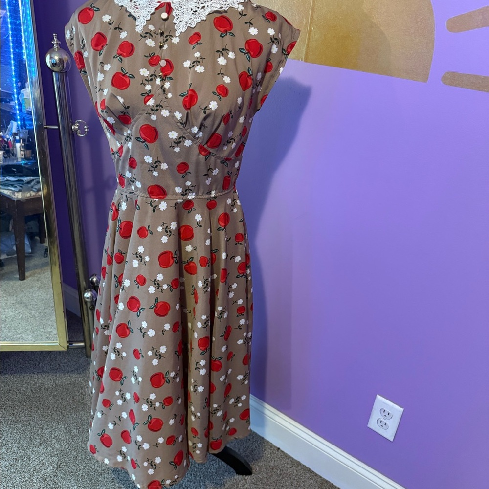 Hell Bunny Vixen Apple Swing Dress